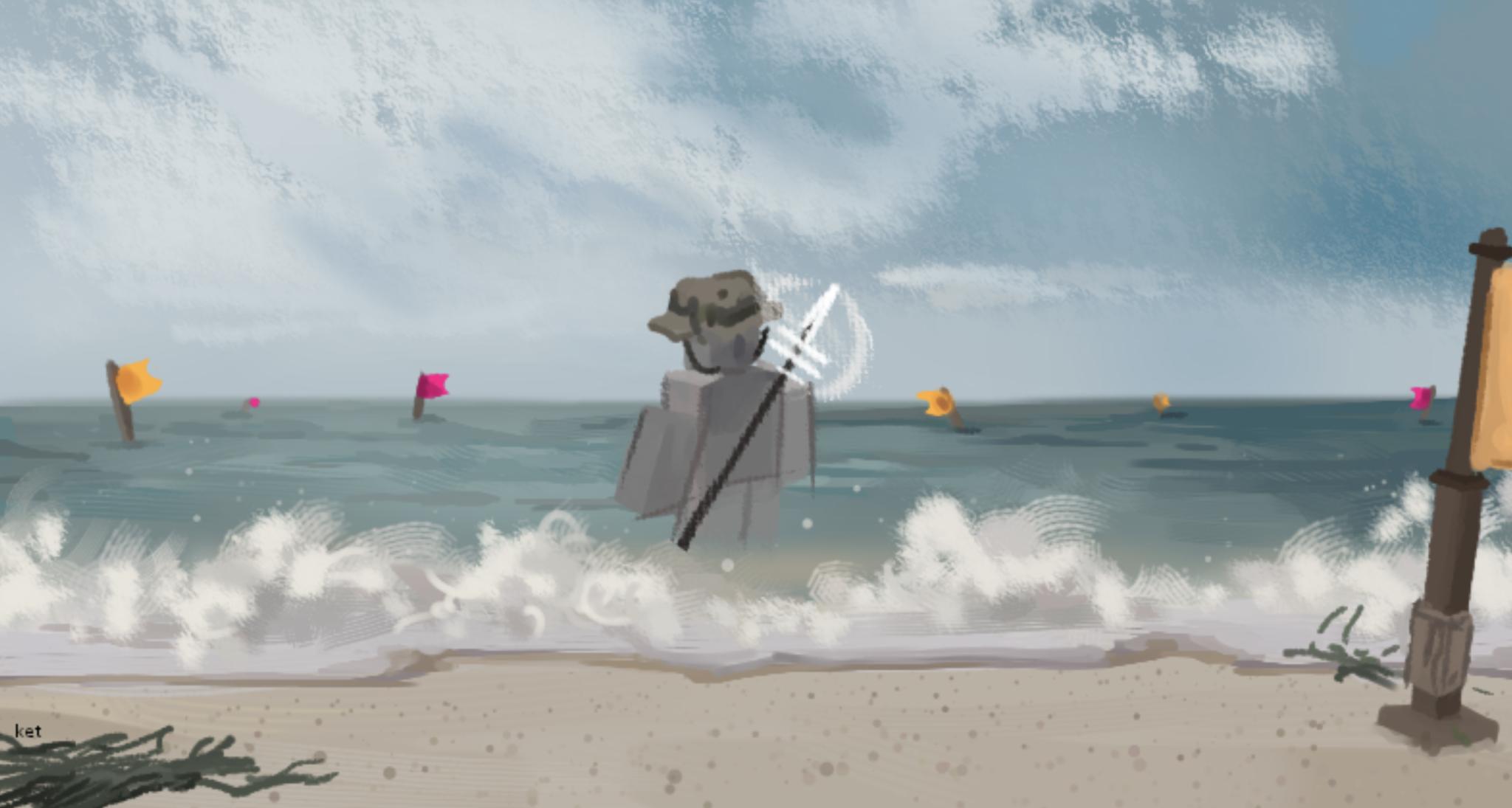 Discovery splash banner for Fisch Discord server