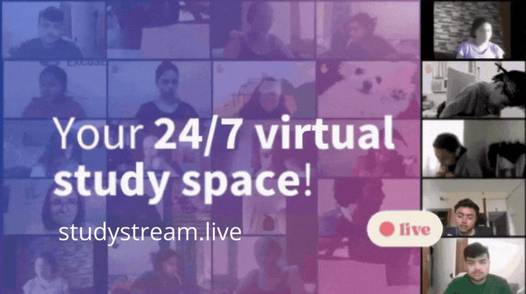 Discovery splash banner for Study Together ✿ Discord server